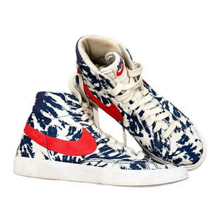 Nike 2020 Blazer Mid SE GS 'Tie Dye' Youth Shoe Red Blue Sneaker